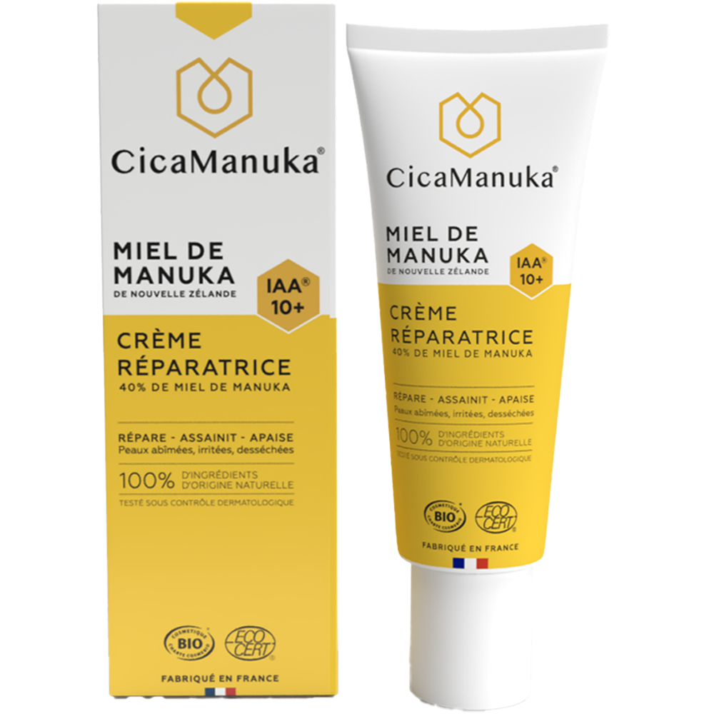 Crema reparatoare 40% miere de manuka IAA10+, ecologica, 40 ml, CicaManuka