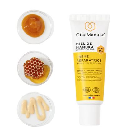 Crema reparatoare 40% miere de manuka IAA10+, ecologica, 40 ml, CicaManuka 656081