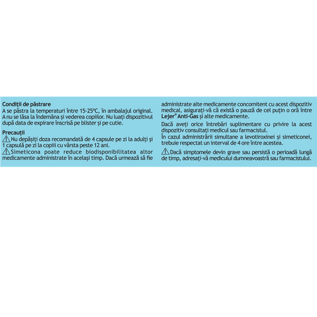 Lejer Anti-Gas, 240 mg, 30 capsule moi, Antibiotice SA 706068