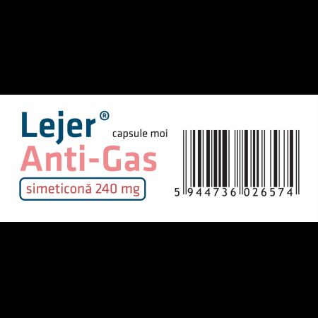Lejer Anti-Gas, 240 mg, 30 capsule moi, Antibiotice SA 706066