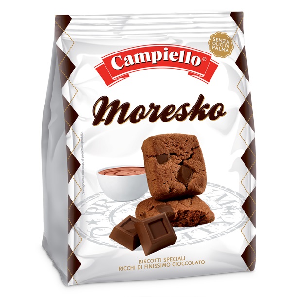 Biscuiti cu ciocolata Moresko, 250 g, Campiello