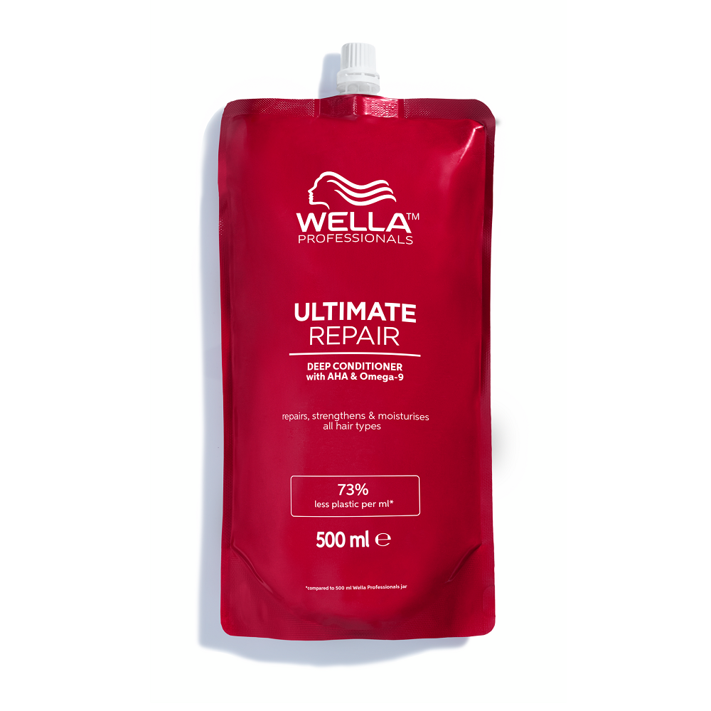 Rezerva balsam tratament cu AHA & Omega 9 pentru par deteriorat Ultimate Repair, 500 ml, Wella Professionals