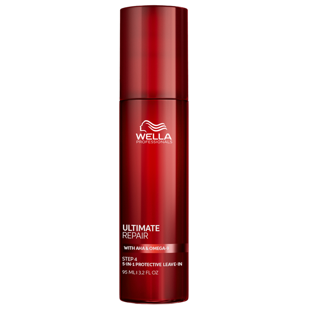 Crema leave-in pentru protectie si reparare par deteriorat cu AHA si omega 9 Ultimate Repair 5-in-1 Protective Leave-In, 95 ml, Wella Professionals