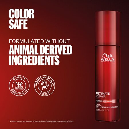 Crema leave-in pentru protectie si reparare par deteriorat cu AHA si omega 9 Ultimate Repair 5-in-1 Protective Leave-In, 95 ml, Wella Professionals 694640