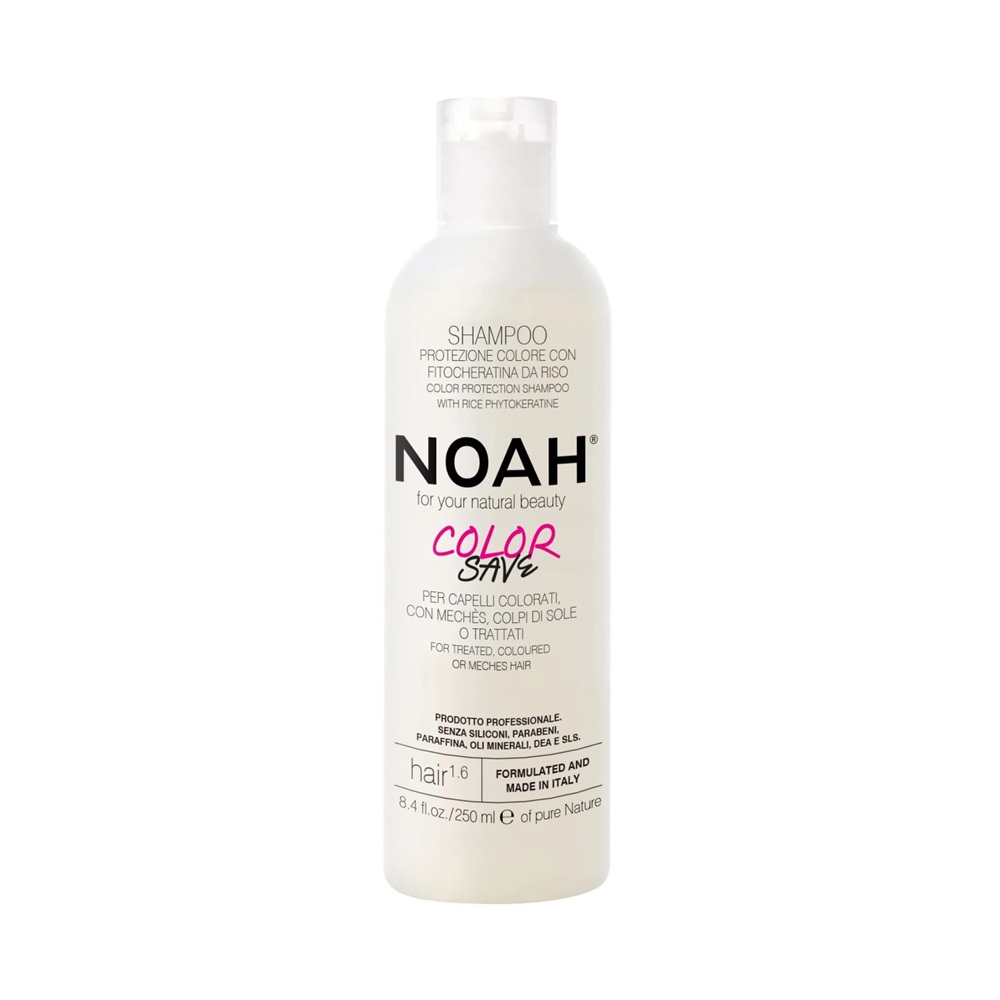 Sampon pentru par vopsit cu fitocheratina de orez, 250 ml, Noah