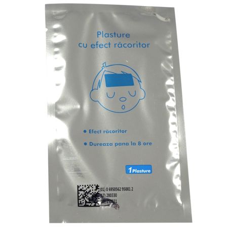 Plasturi cu efect racoritor pentru copii Augama, 5x12 cm, 4 bucati, Henan Kangdi Medical 663835