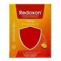Redoxon cu aroma de portocale, 30 + 15 comprimate efervescente, Bayer