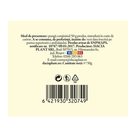 Calmotusin ceai, 50 g, Dacia Plant 593123