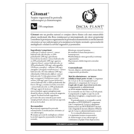 Citonat, 150 comprimate, Dacia Plant 593165