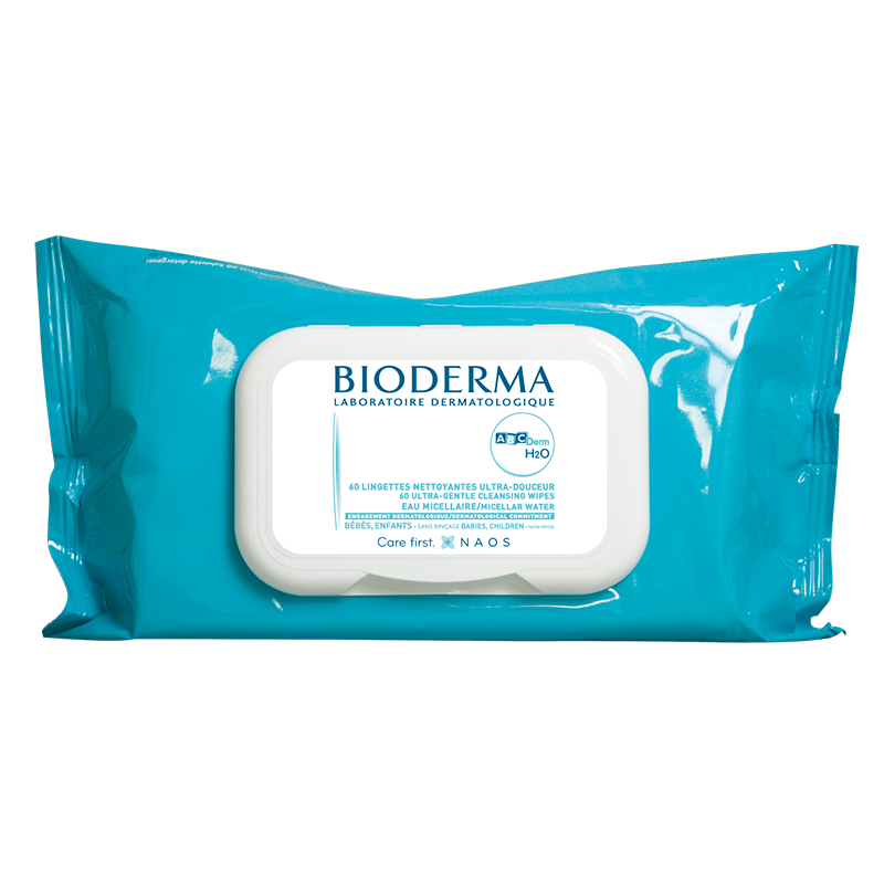 Servetele umede de curatare pentru copii ABCDerm, 60 bucati, Bioderma