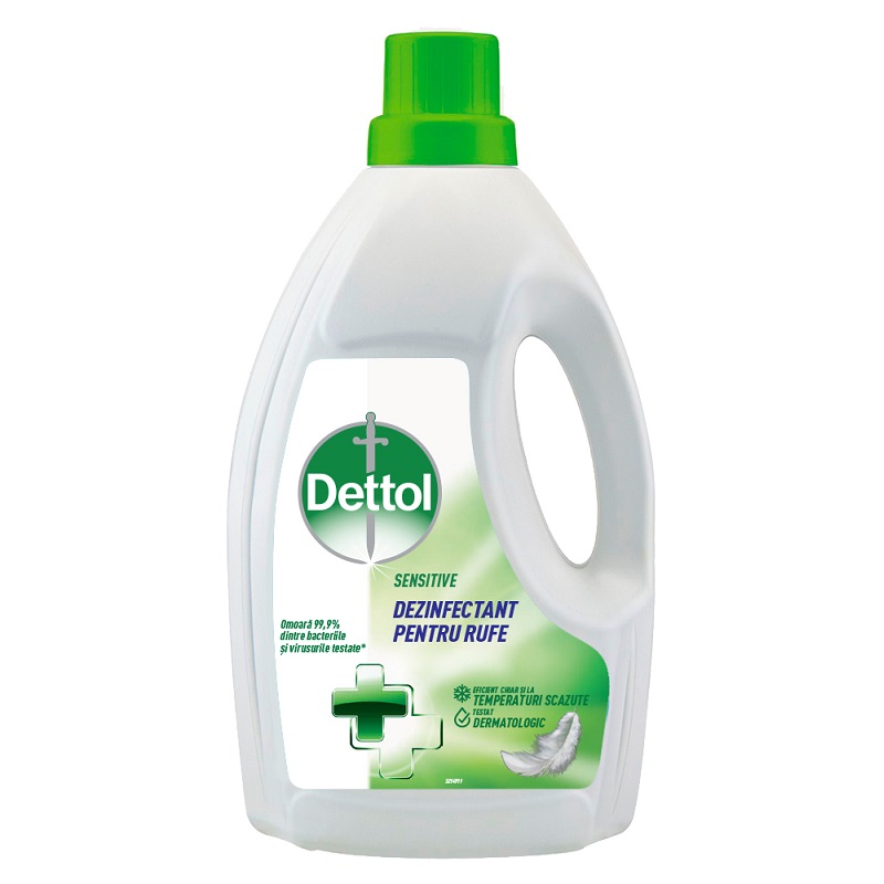 Dezinfectant pentru rufe Sensitive, 1500 ml, Dettol