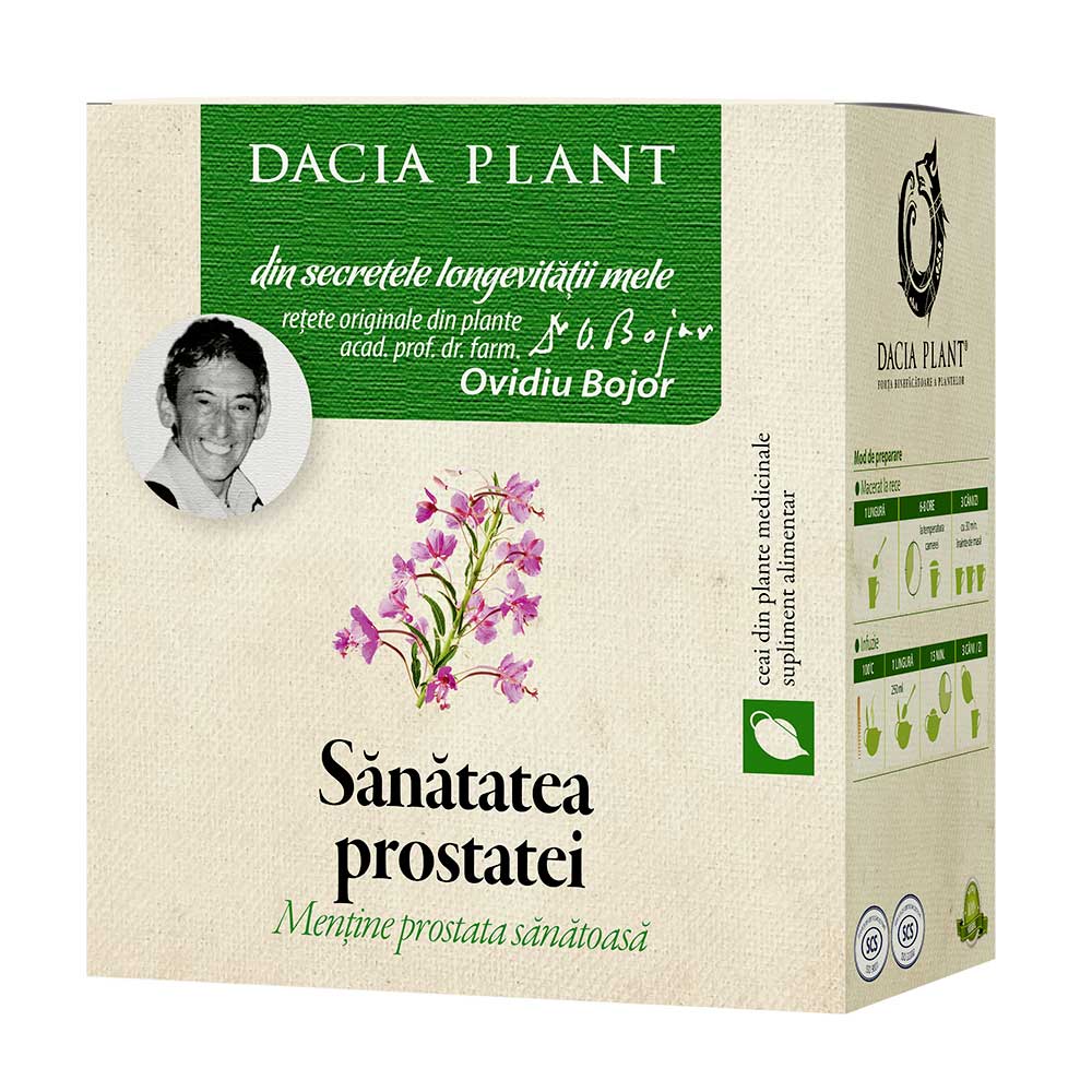 Ceai din plante Sanatatea prostatei, 50 g, Dacia Plant