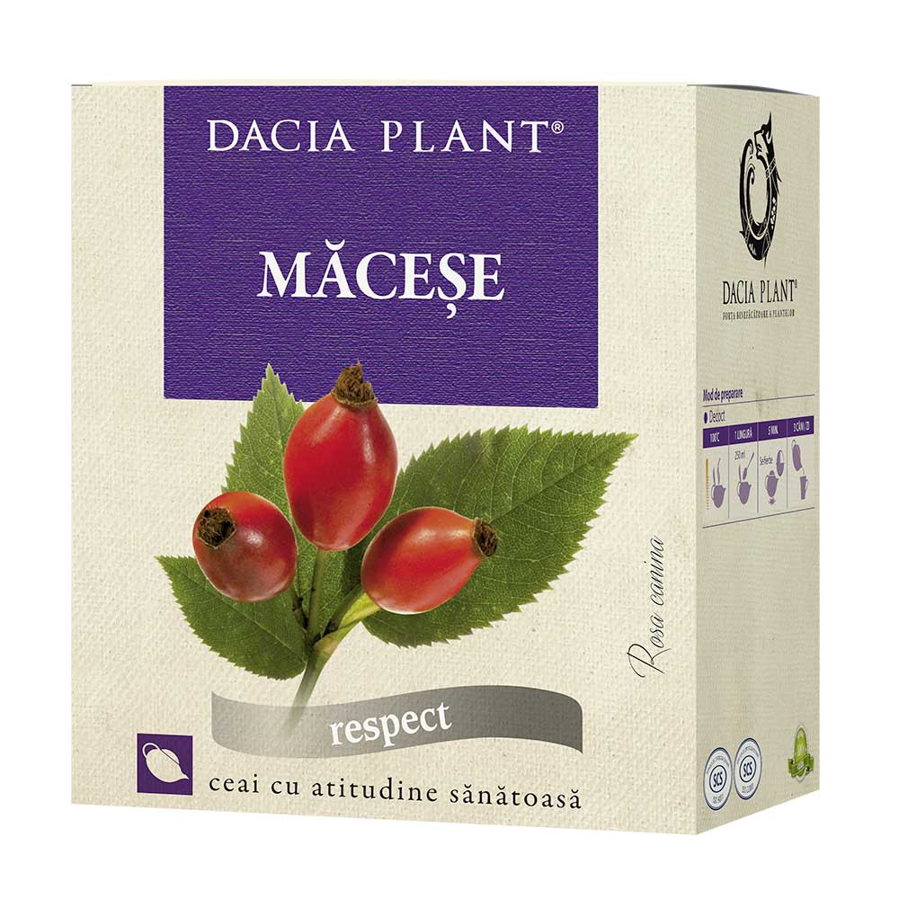 Ceai de macese, 50 g, Dacia Plant