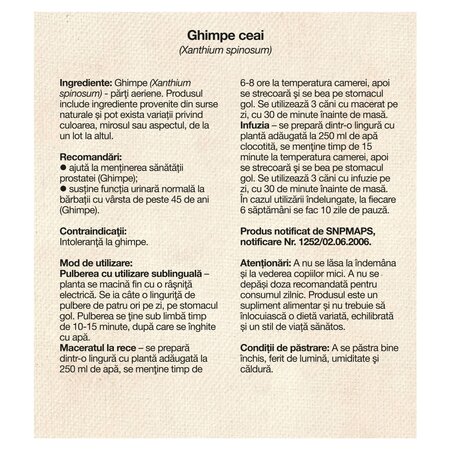 Ceai de ghimpe, 50 g, Dacia Plant 736843