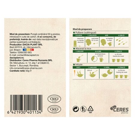 Ceai de ghimpe, 50 g, Dacia Plant 736844