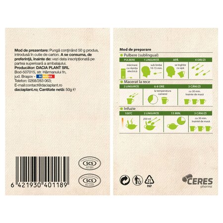 Ceai de menta, 50 g, Dacia Plant 737159