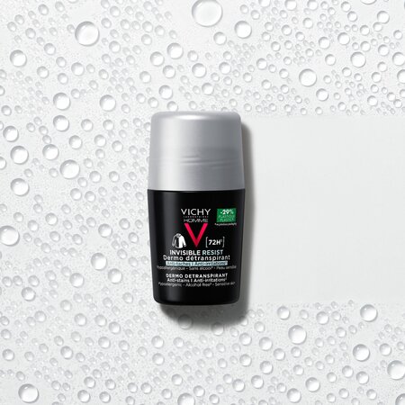 Deodorant roll-on pentru barbati Invisible Resist 72H Homme, 50 ml, Vichy 723394