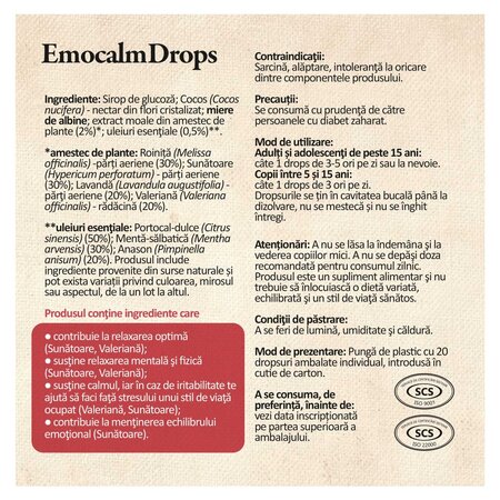 Emocalm drops, 20 dropsuri, Dacia Plant 738685