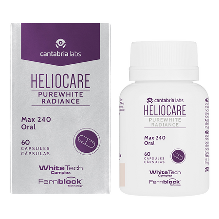 Supliment alimentar pentru piele Heliocare Purewhite Radiance, 240 mg, 60 capsule, Cantabria 594102