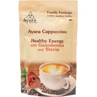 Cafea cu ganoderma si stevie Instant Cappucino Mix Family, 250 g, Ayura Herbal