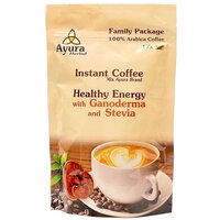 Cafea cu ganoderma si stevie Instant Coffee Mix Family, 250 g, Ayura Herbal