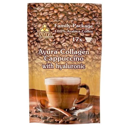 Cafea cu colagen si acid hialuroinic Instant Coffee Mix Family, 250 g, Ayura Herbal
