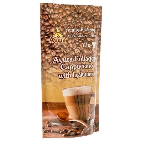 Cafea cu colagen si acid hialuroinic Instant Coffee Mix Family, 250 g, Ayura Herbal 664218