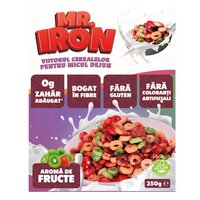 Cereale din ovaz cu aroma de fructe Frosted, 250 g, Mister Iron