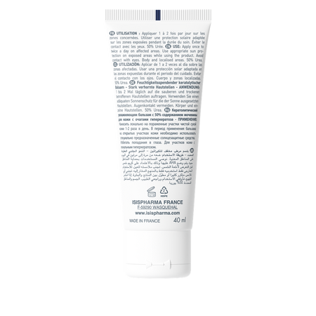 Balsam cu uree intens hidratant pentru descuamrea pieii Urelia  50, 40 ml, IsisPharma 633006
