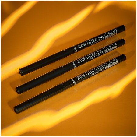 Creion de ochi negru rezistent la apa 010 20H Ultra Precision, 0.08 g, Catrice 621294