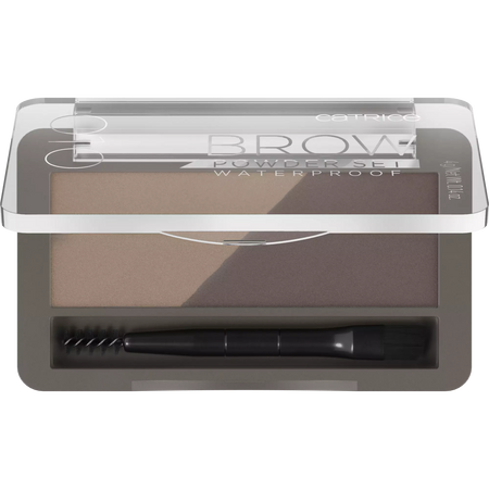 Set pudra pentru sprancene rezistent la apa Ash Blond 010 Brow Powder, 4 g, Catrice 664881