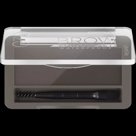 Set pudra pentru sprancene rezistent la apa Ash 020 Brown Brow Powder, 4 g, Catrice 664886