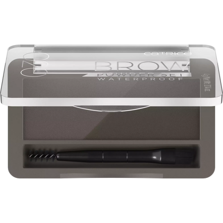 Set pudra pentru sprancene rezistent la apa Ash 020 Brown Brow Powder, 4 g, Catrice 664886