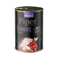 Hrana umeda cu de iepure si mar pentru caini adulti, 400 g, Piper