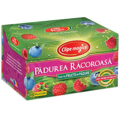 Ceai cu fructe de padure Clipe Magice, 20 plicuri, Fares