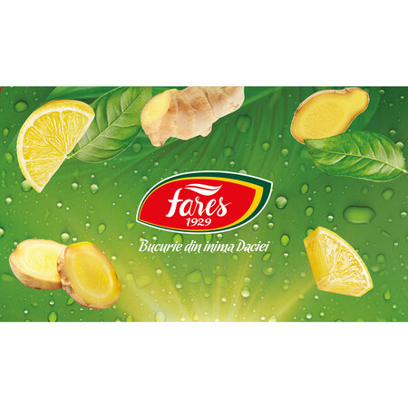 Ceai cu ghimbir si lamaie Clipe Magice, 20 plicuri, Fares 701129