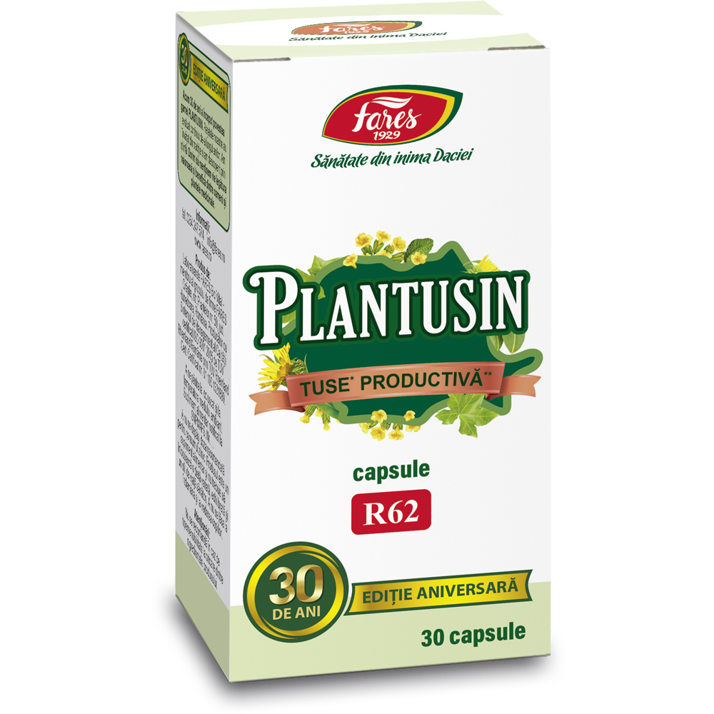 Plantusin Tuse Productiva, 30 capsule, Fares