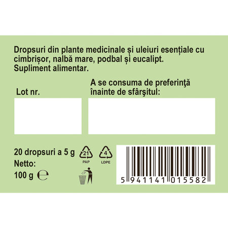 Dropsuri Plantusin Tuse R63, 20 dropsuri, Fares 703134