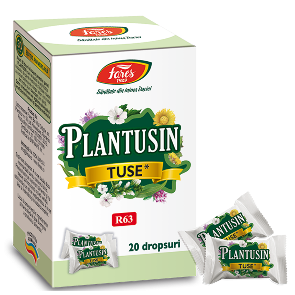 Plantusin Tuse, 20 dropsuri, Fares