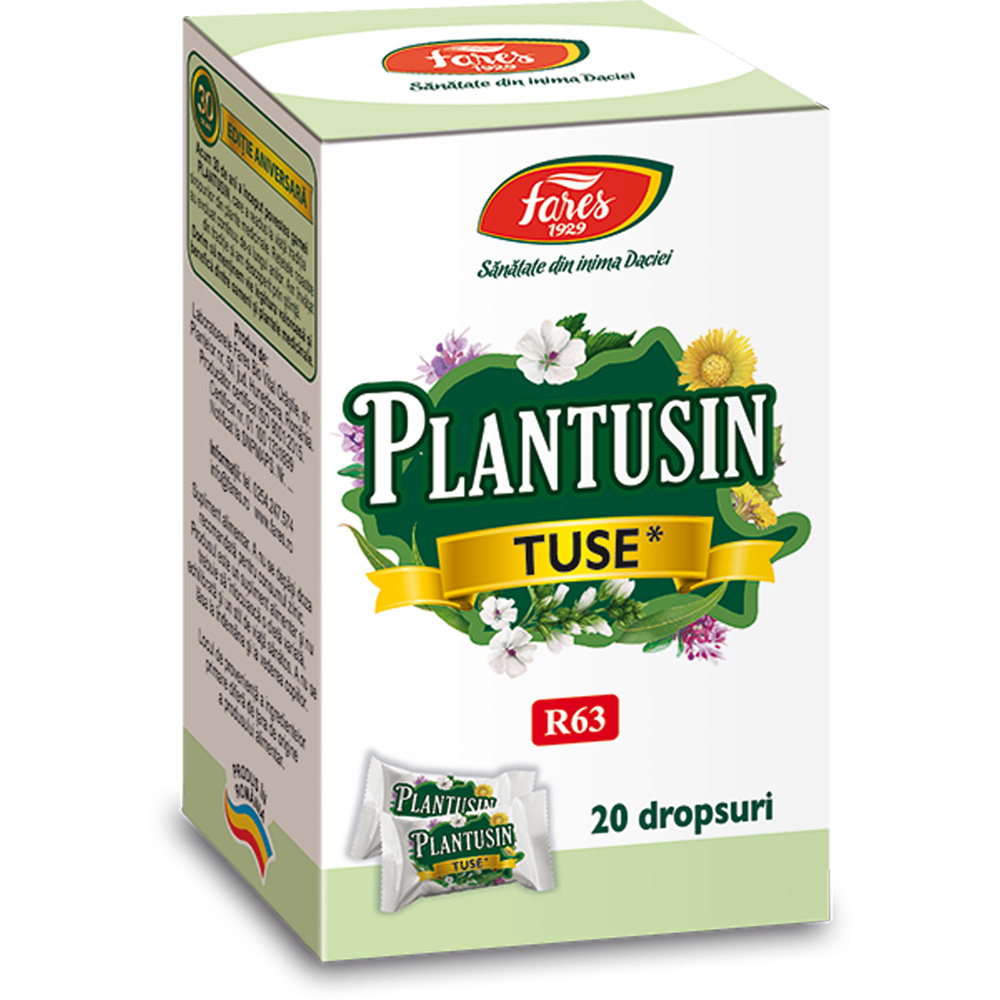 Dropsuri Plantusin Tuse R63, 20 dropsuri, Fares