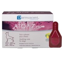 Produs calmant pentru ingrijirea pielii cainilor Atop 7 Spot On 20-40 kg, 4 x 2.4 ml, Dermoscent