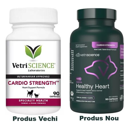 Suplimente pentru caini si pisici Omega Healthy Heart Cardio Strenght, 90 capsule, Vetri Science 683228
