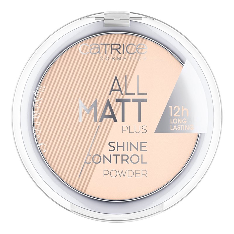 Pudra compacta transparenta 010 All Matt Plus Shine Control, 10 g, Catrice