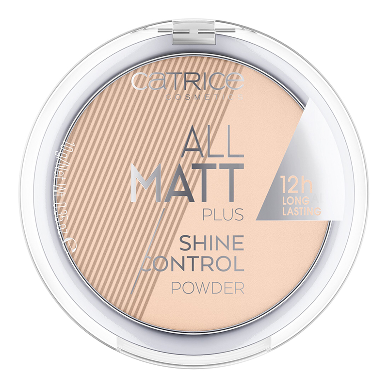 Pudra compacta Sand Beige 025 All Matt Plus Shine Control Powder, 10 g, Catrice