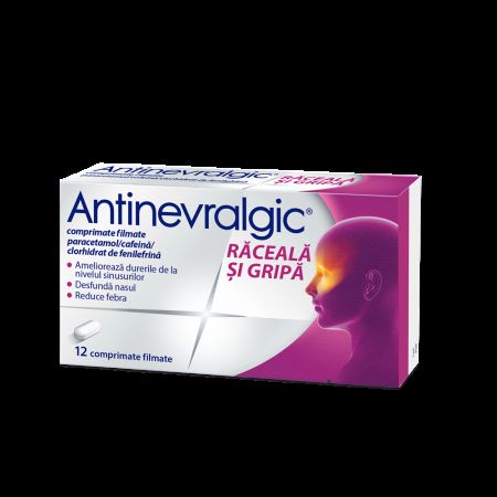 Antinevralgic Raceala si Gripa, 12 comprimate filmate, Sanofi 669687