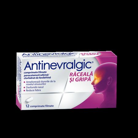 Antinevralgic Raceala si Gripa, 12 comprimate filmate, Sanofi 669688