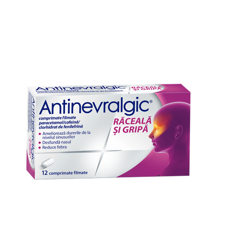 Antinevralgic Raceala si Gripa, 12 comprimate filmate, Sanofi 669688