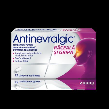 Antinevralgic Sinus, 12 comprimate filmate, Sanofi