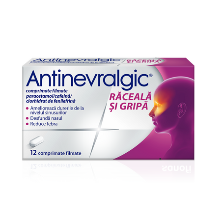 Antinevralgic Sinus, 12 comprimate filmate, Sanofi