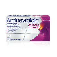 Antinevralgic Raceala si Gripa, 12 comprimate filmate, Sanofi